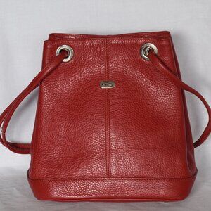 Grillis Red Calf Leather Shoulder Bag - Italy